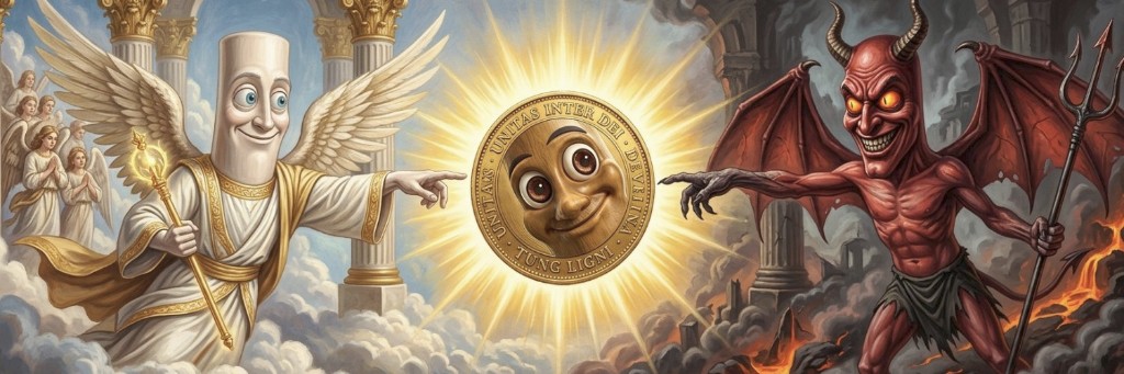 Tung Tung coin — angel vs devil
